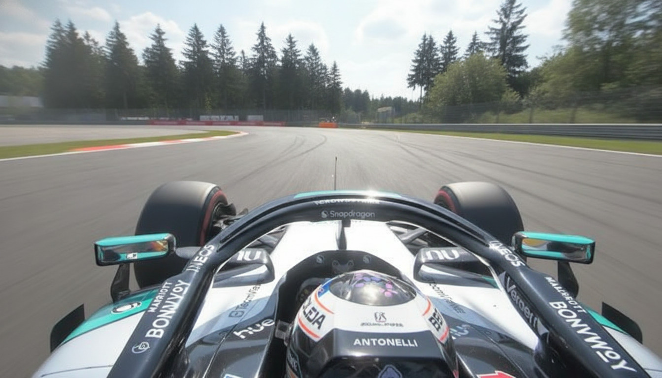 Antonelli crava melhor tempo no TL2 de Spa-francorchamps, à frente de Verstappen e Hadjar em 2026.