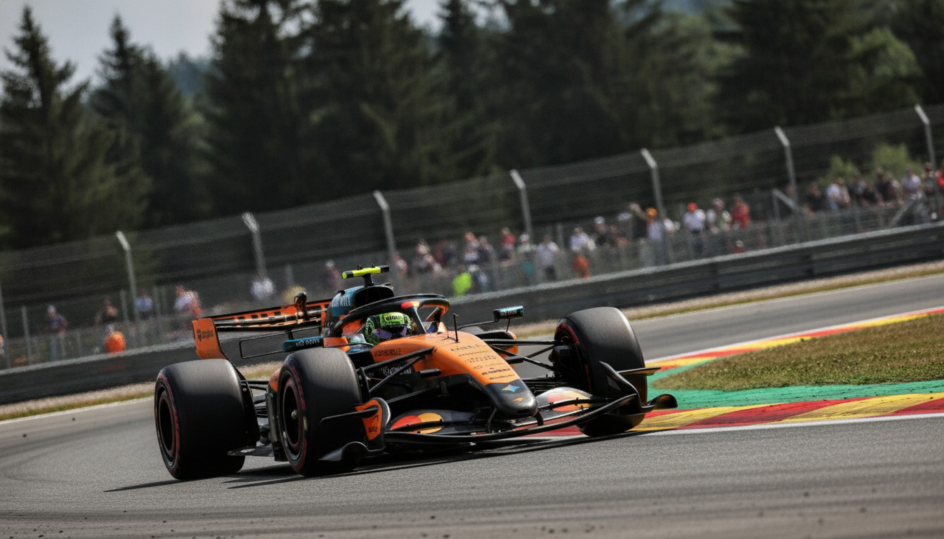 Punição no grid frustra Lando Norris após performance estelar na Bélgica