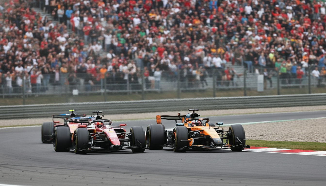 Leclerc escapa de punição após toque com Piastri no GP da Bélgica