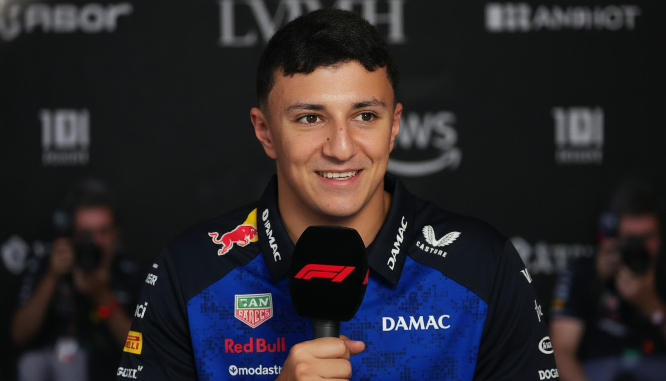 Red Bull celebra Hadjar após recuperação épica no GP da Bélgica