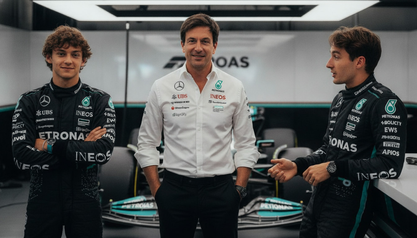 Mercedes F1 mantém liberdade para pilotos apesar de Antonelli liderar