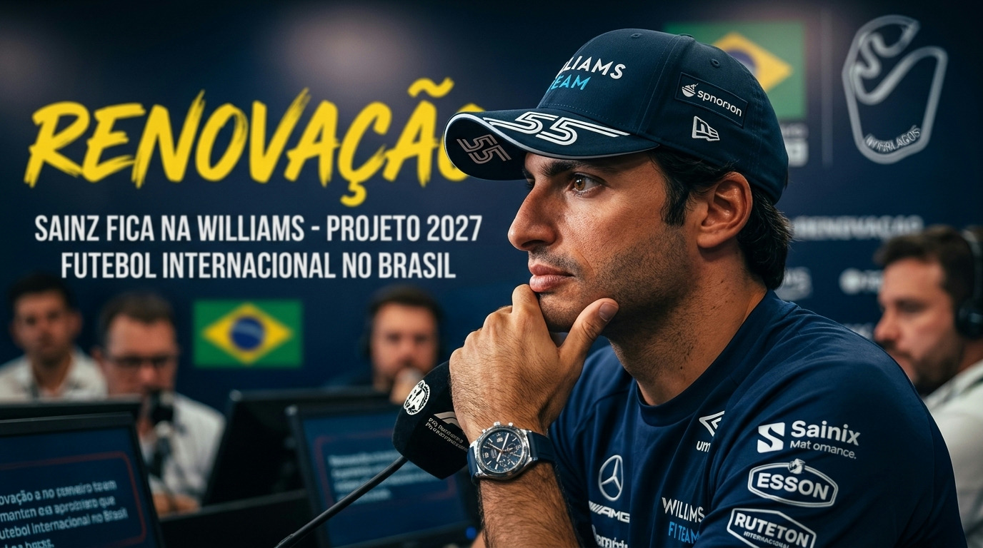 Carlos Sainz surpreende e renova com a Williams por múltiplos anos
