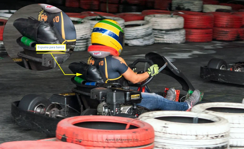 Posição de Pilotagem de Kart - Espuma para Banco de Kart