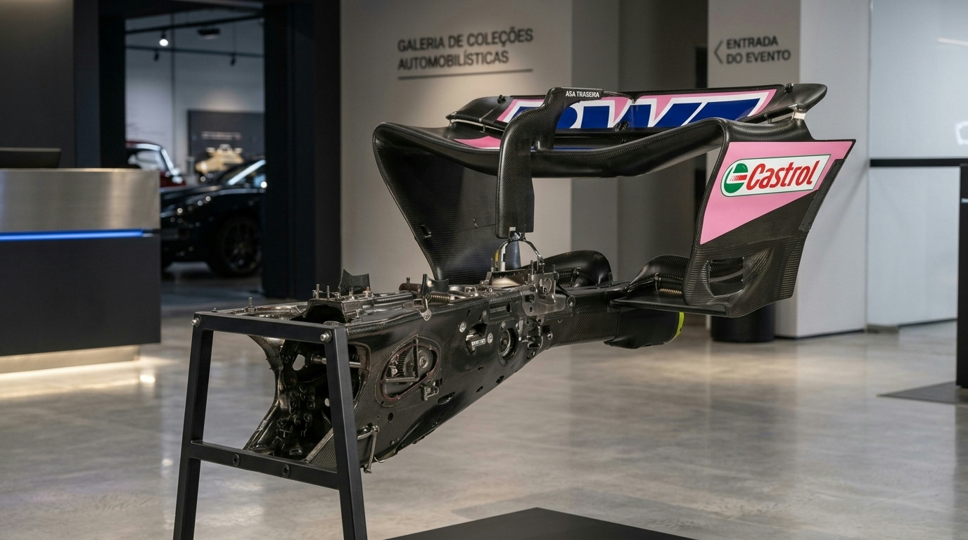Alpine transforma asa e câmbio do carro de 2024 em peça de arte